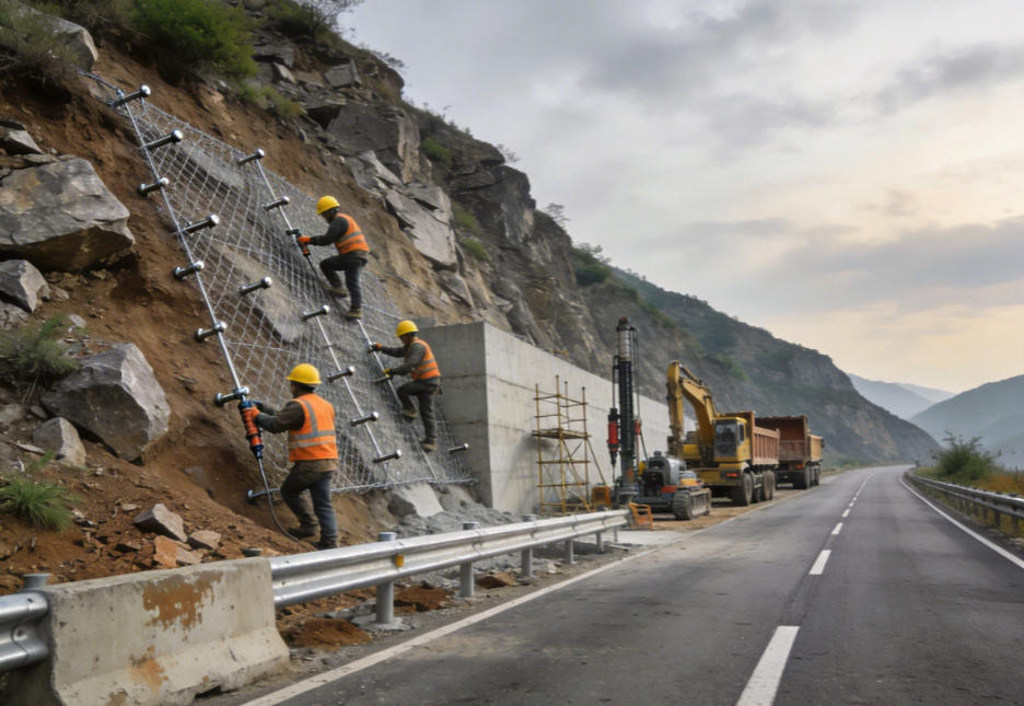 四会公路道路护坡